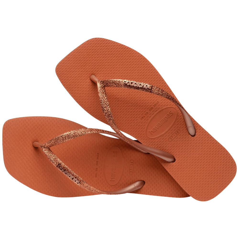 Slim Square Glitter Flip Flop