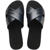 Aqua Metallic Sandals