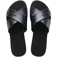 Aqua Metallic Sandals
