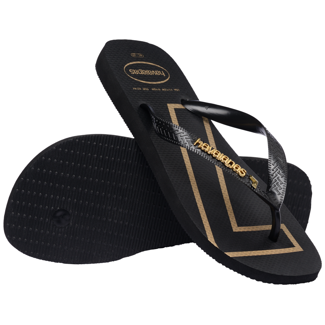 Top Vini Jr Golden Flip Flops