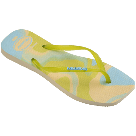 [ONLINE EXCLUSIVE] Slim Square Jelly Flip Flops