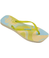Slim Square Jelly Flip Flops