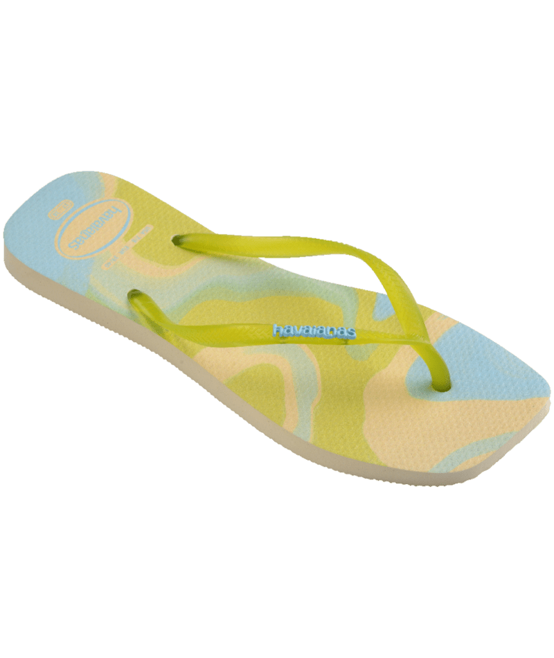 [ONLINE EXCLUSIVE] Slim Square Jelly Flip Flops