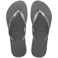 Slim Logo Metallic Flip Flops