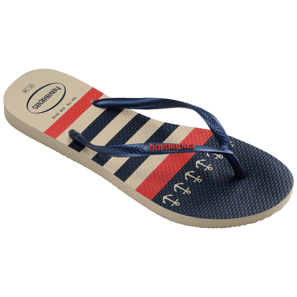 Slim Nautical Flip Flops