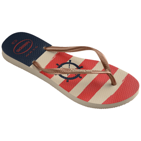 Slim Nautical Flip Flops