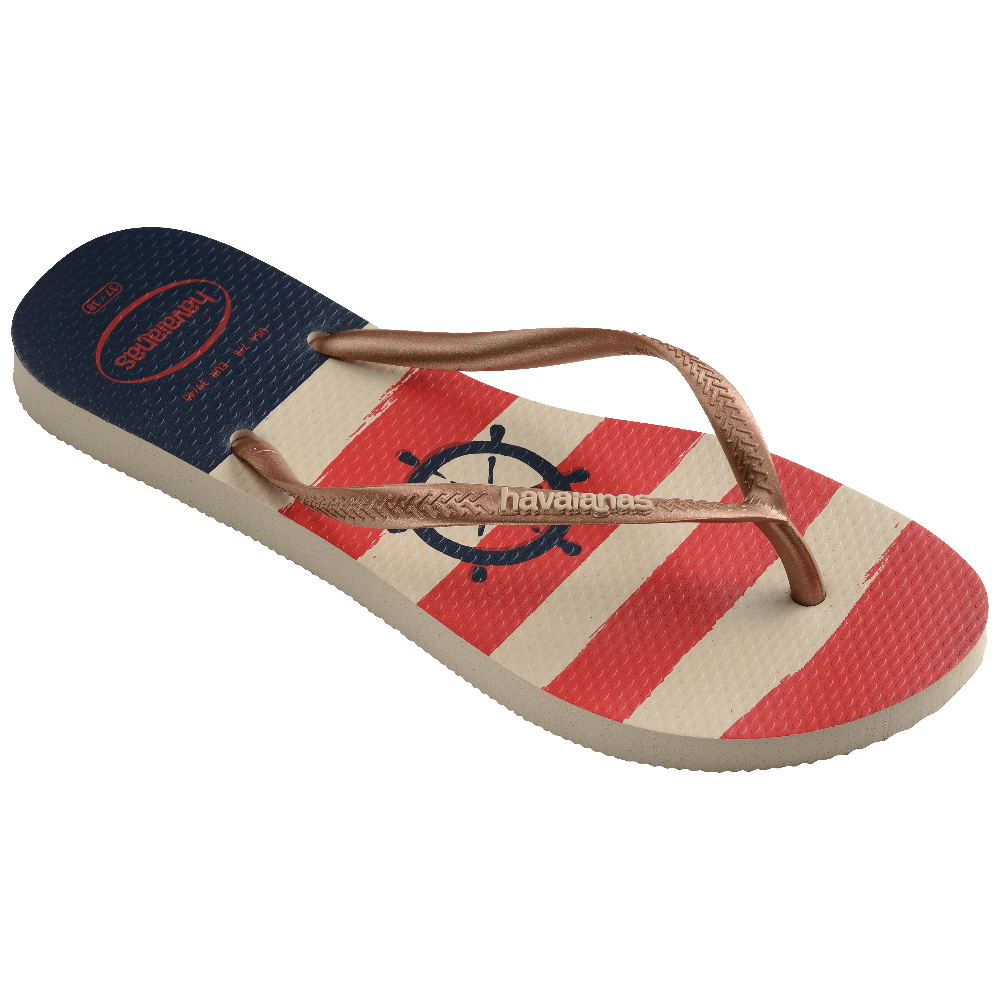 Slim Nautical Flip Flops