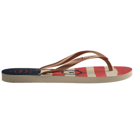 Slim Nautical Flip Flops