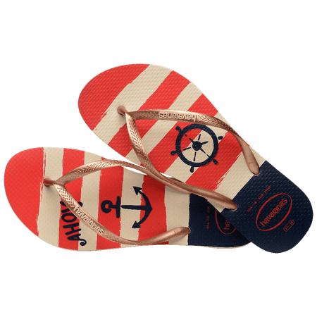 Slim Nautical Flip Flops