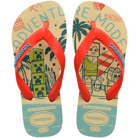 Kids Minecraft Flip Flops