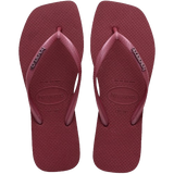 Slim Square Logo Metallic Flip Flop