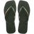 Slim Square Logo Metallic Flip Flop