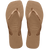 Slim Square Logo Metallic Flip Flop