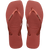 Slim Square Logo Metallic Flip Flop
