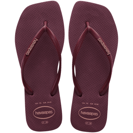 Slim Square Logo Pop Up Flip Flops