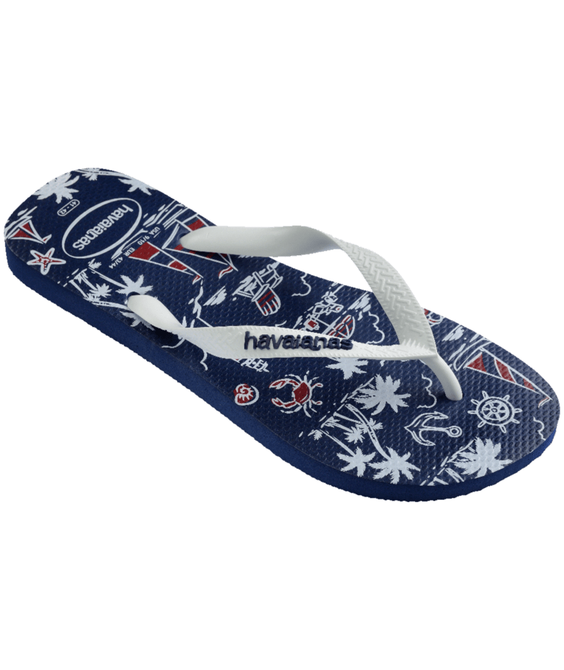[ONLINE EXCLUSIVE] Top Nautical Flip Flops