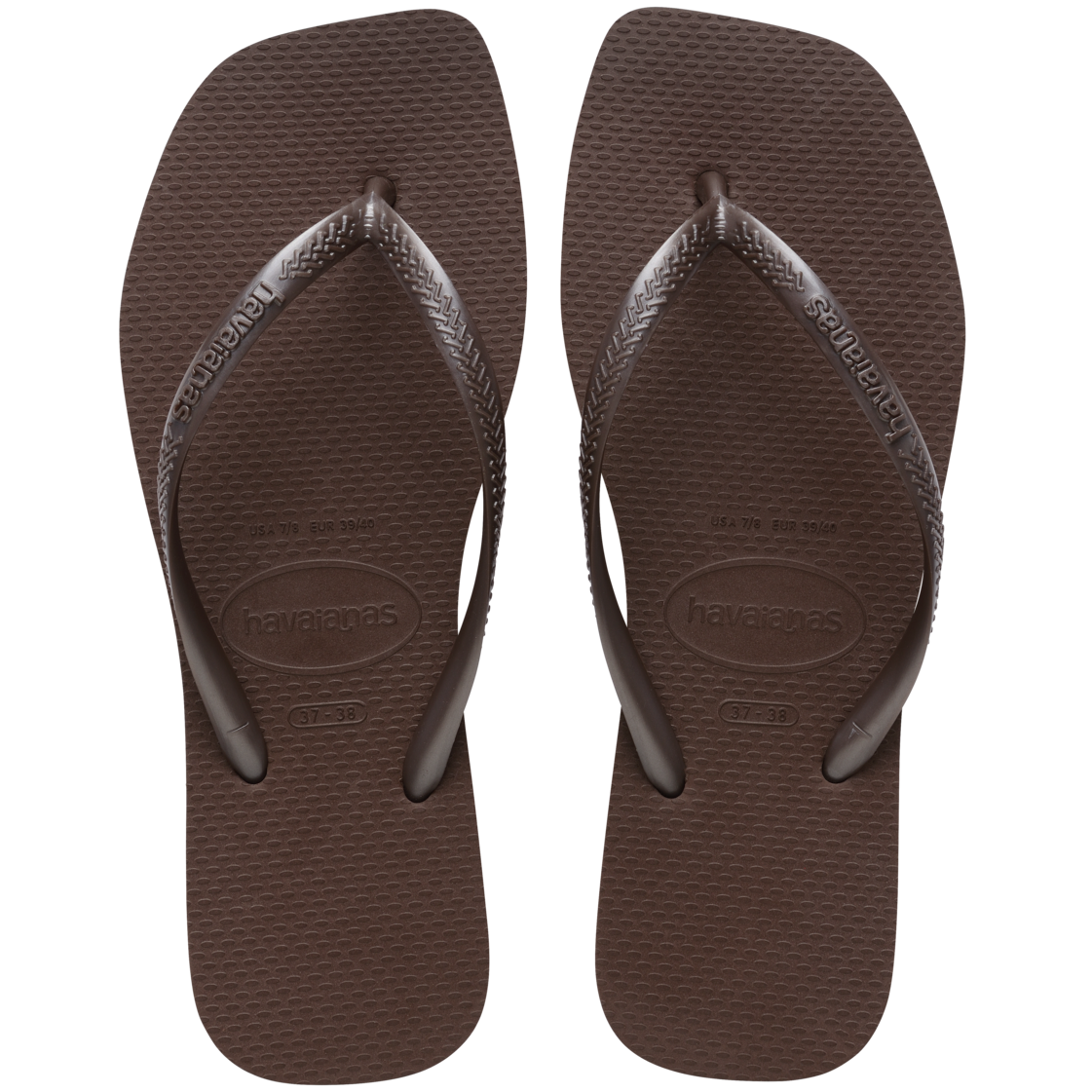 Slim Square Flip Flops