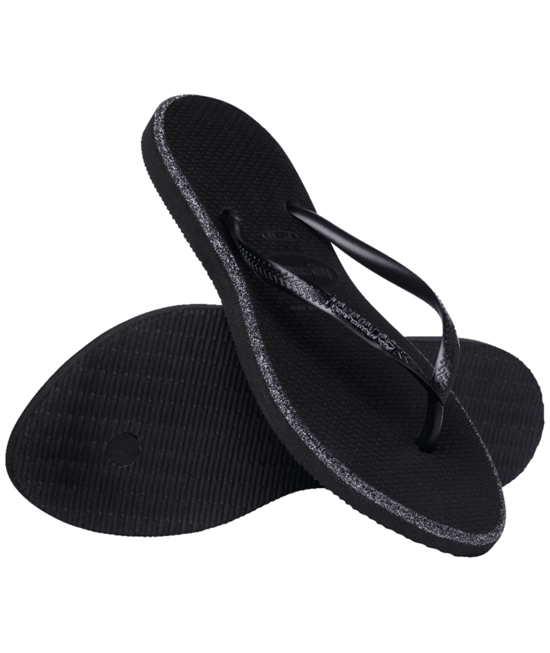 Slim Point Glitter Flip Flops