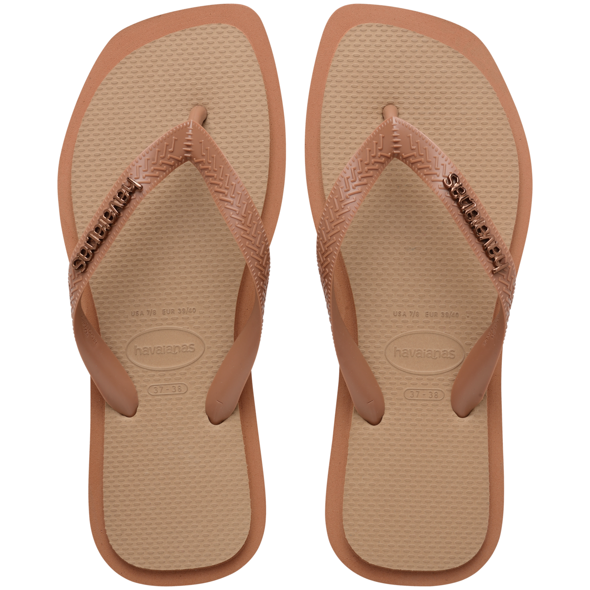 Top Square Fusion Flip Flops