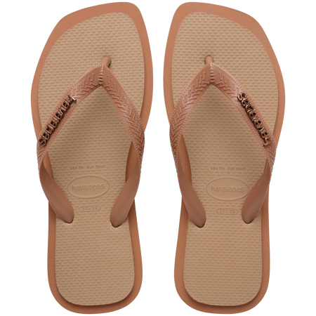 Top Square Fusion Flip Flops