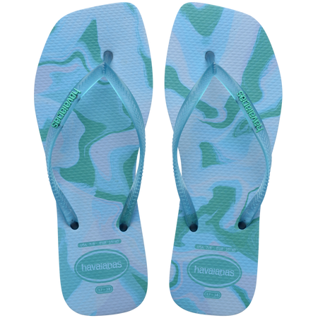 Slim Square Jelly Flip Flops