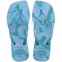 [ONLINE EXCLUSIVE] Slim Square Jelly Flip Flops