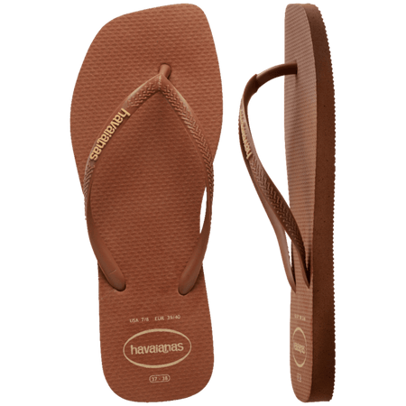 Slim Square Logo Pop Up Flip Flops