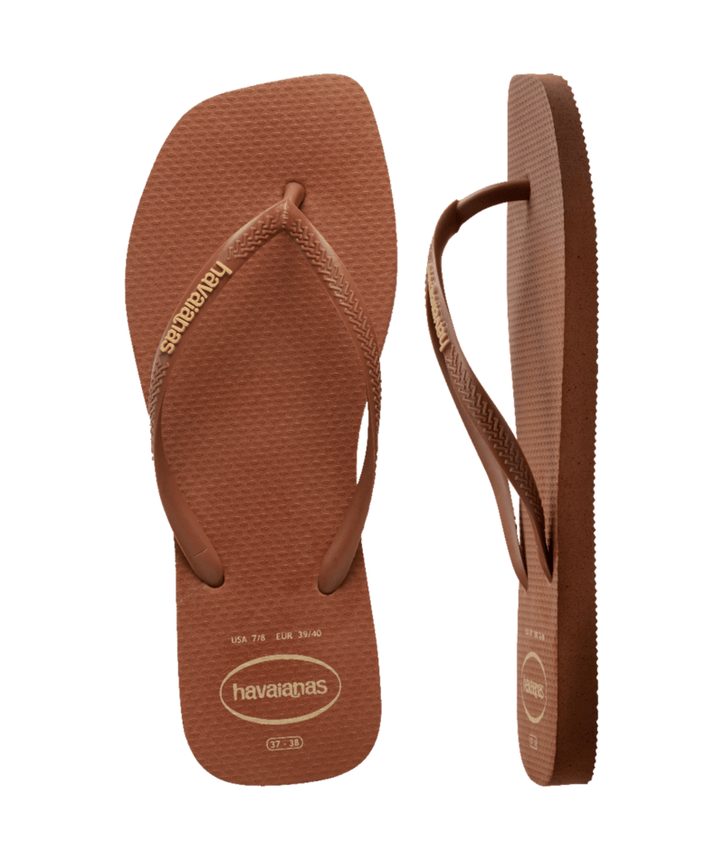 Slim Square Logo Pop Up Flip Flops