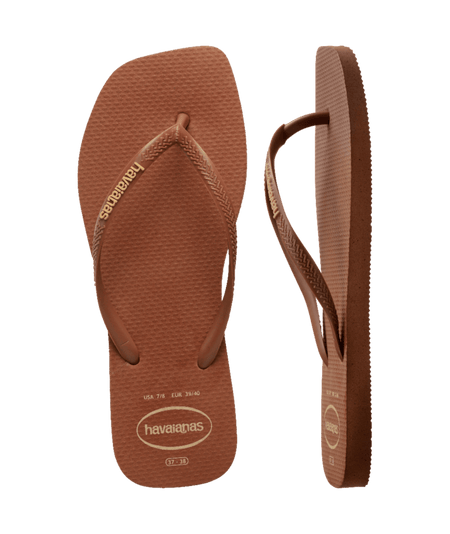 Slim Square Logo Pop Up Flip Flops