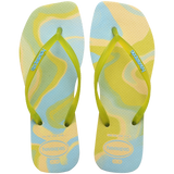 Slim Square Jelly Flip Flops