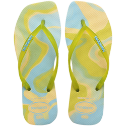 [ONLINE EXCLUSIVE] Slim Square Jelly Flip Flops
