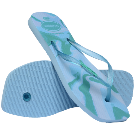 [ONLINE EXCLUSIVE] Slim Square Jelly Flip Flops