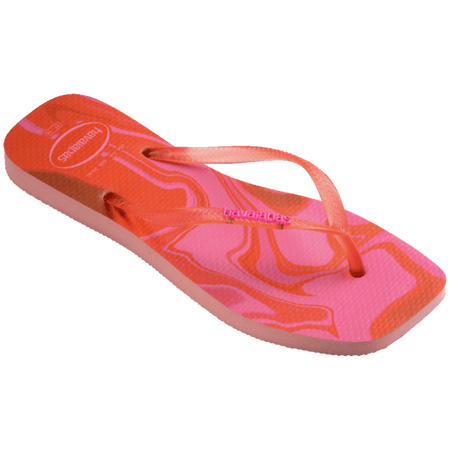 [ONLINE EXCLUSIVE] Slim Square Jelly Flip Flops