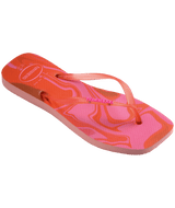 Slim Square Jelly Flip Flops