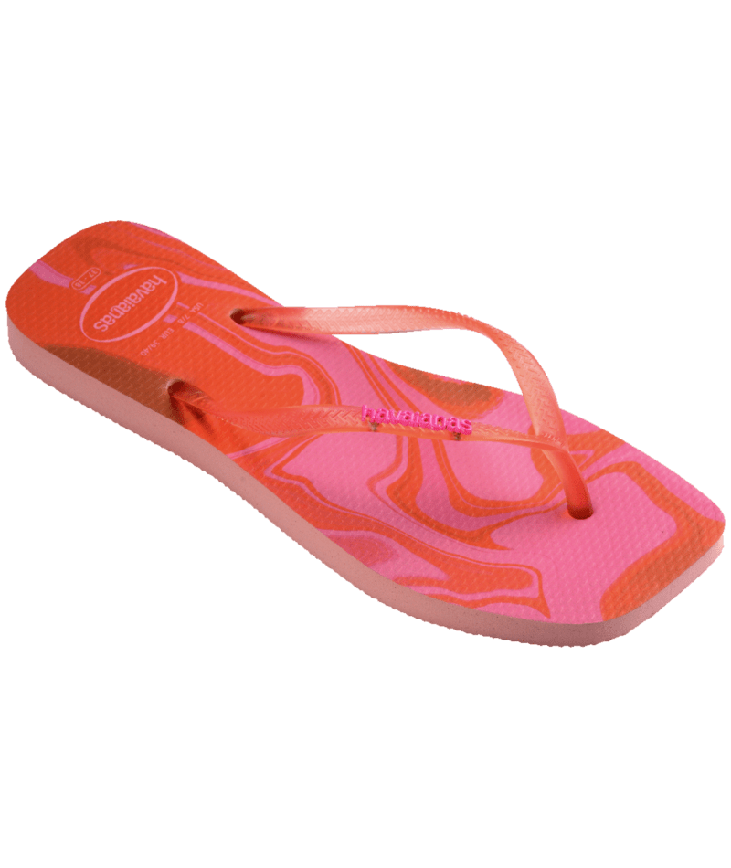 [ONLINE EXCLUSIVE] Slim Square Jelly Flip Flops