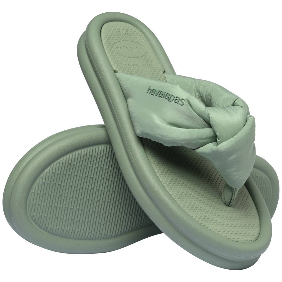 Over Puffed Flip Flops