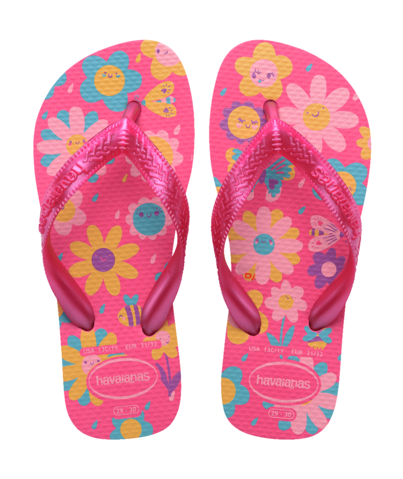 Kids Flores Flip Flops