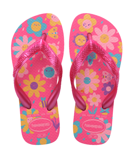 Kids Flores Flip Flops