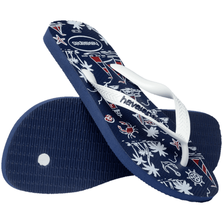 [ONLINE EXCLUSIVE] Top Nautical Flip Flops