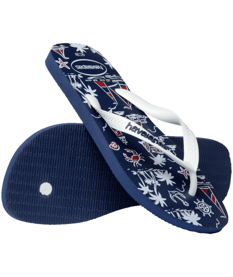 [ONLINE EXCLUSIVE] Top Nautical Flip Flops