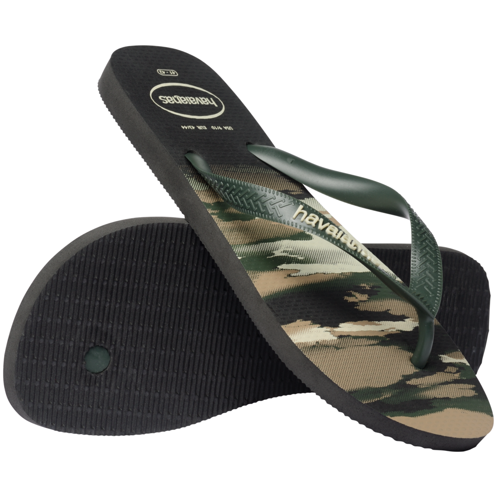 Top Camu Flip Flops