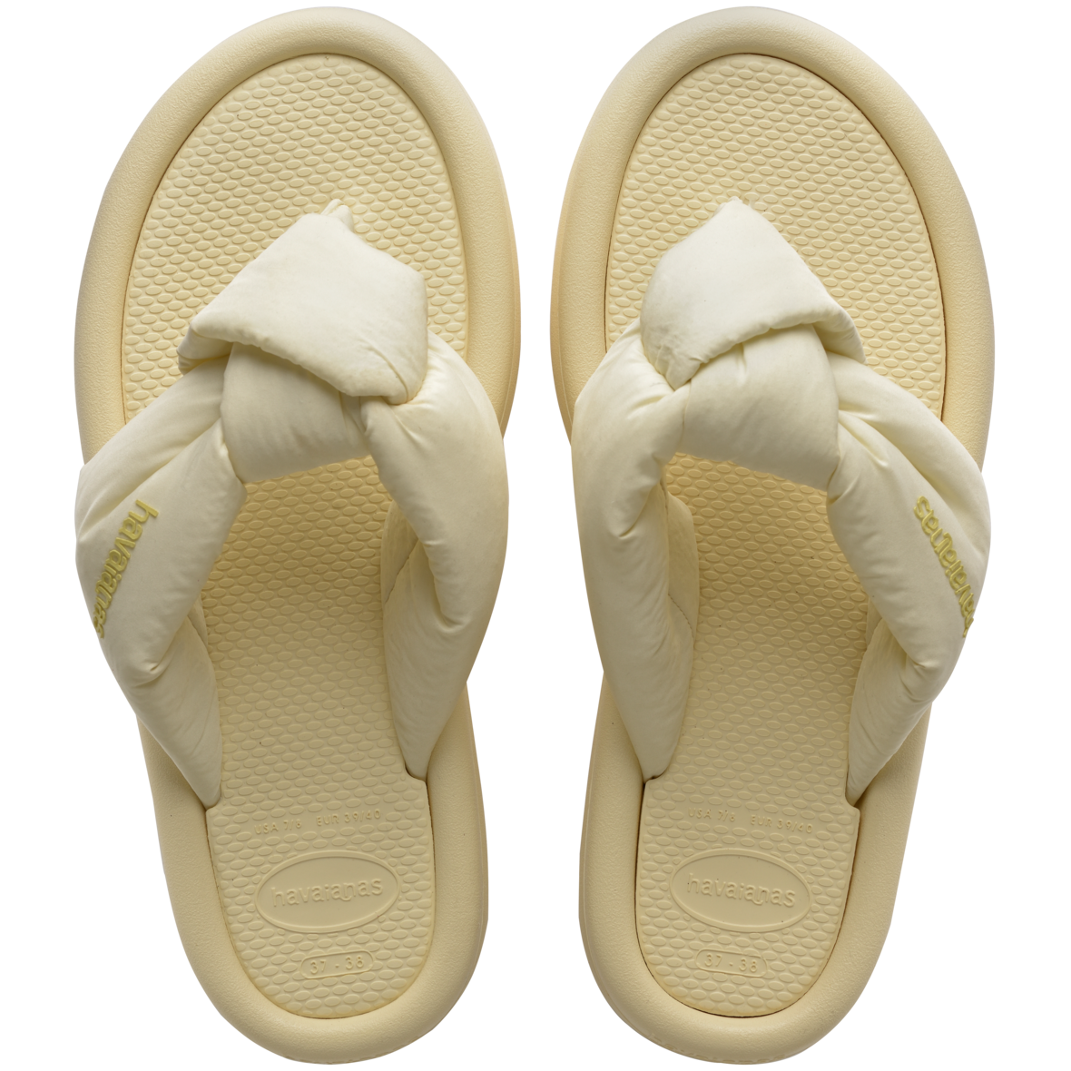 Over Puffed Flip Flops