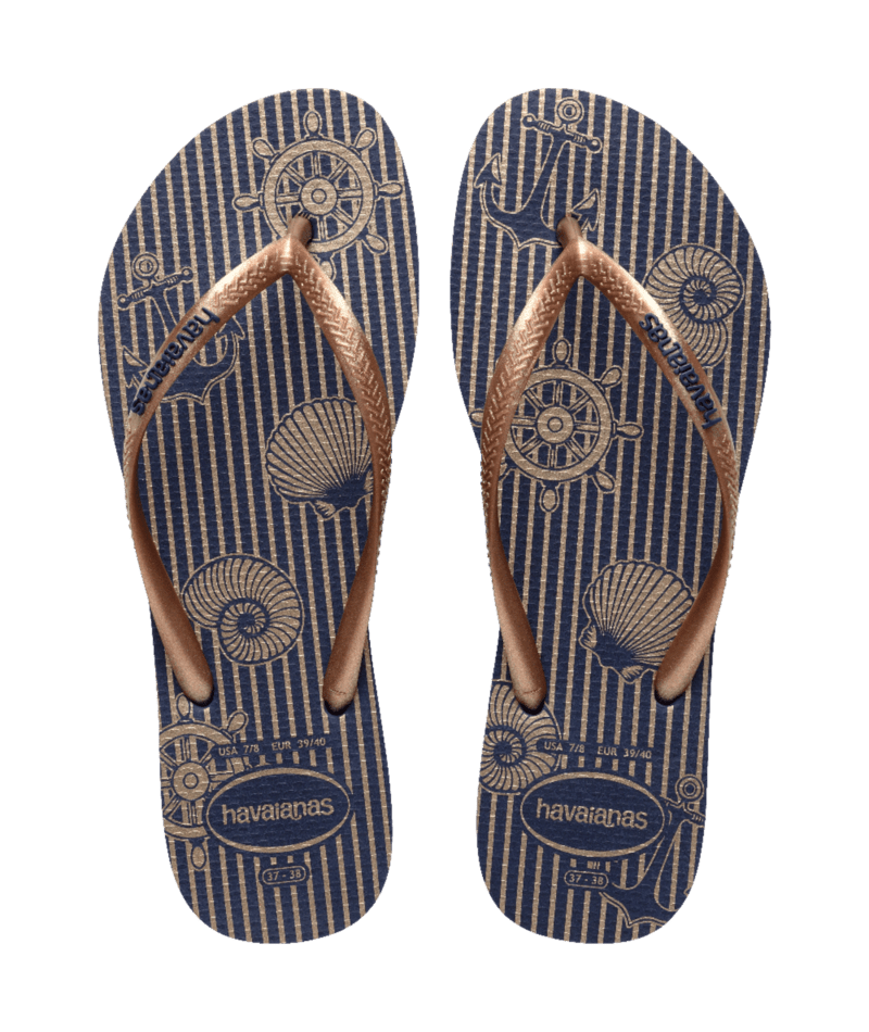 Slim Nautical Flip Flops