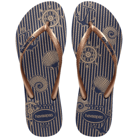 Slim Nautical Flip Flops