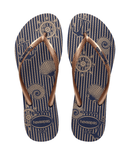Slim Nautical Flip Flops