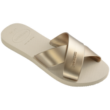 Aqua Metallic Sandals