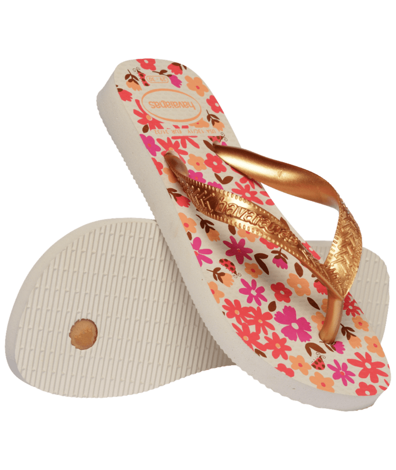 Kids Flores Flip Flops