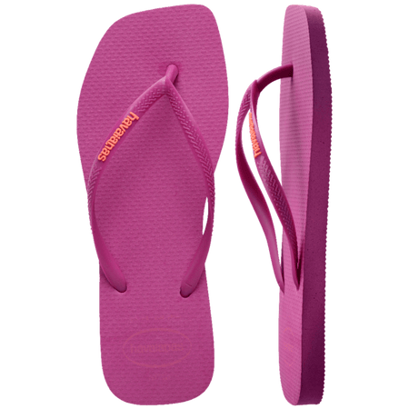 Slim Square Logo Pop Up Flip Flops