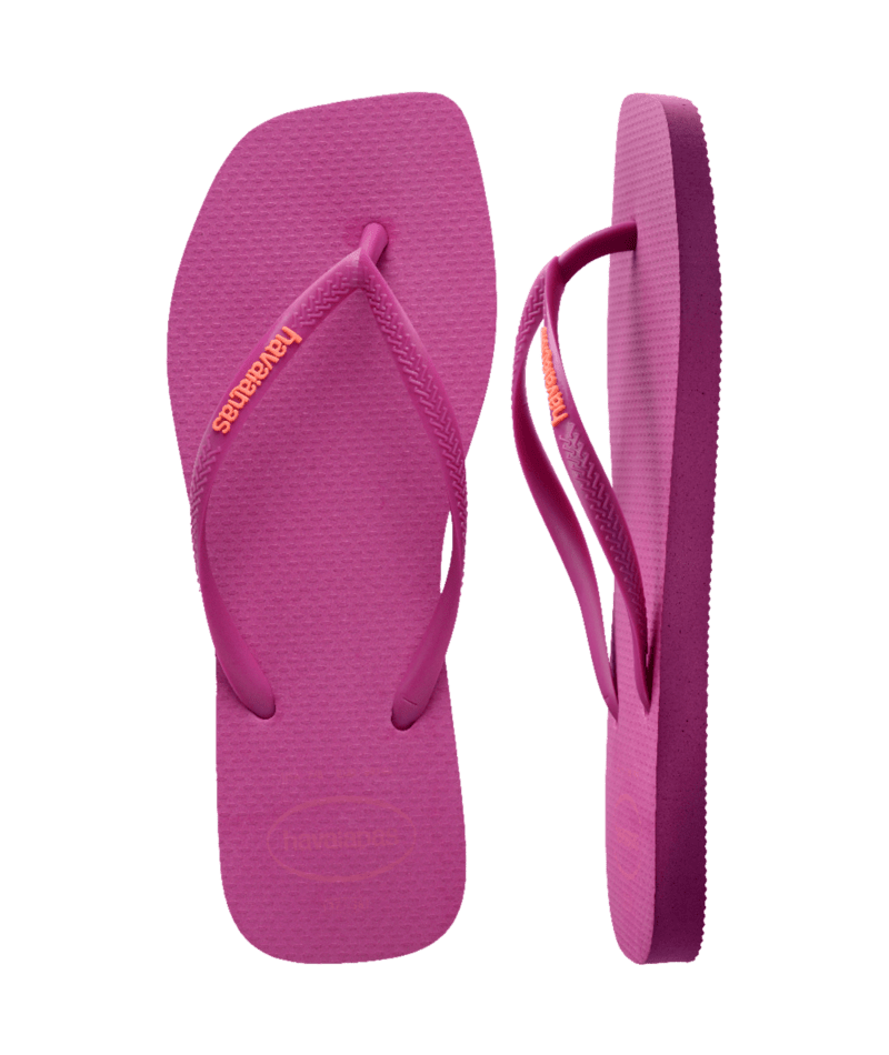 Slim Square Logo Pop Up Flip Flops
