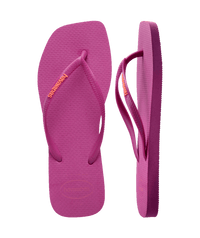 [ONLINE EXCLUSIVE] Slim Square Logo Pop Up Flip Flops